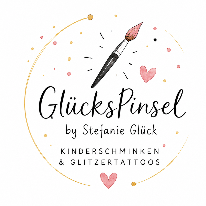Logo GlücksPinsel by Stefanie Glück – Kinderschminken & Glitzertattoos